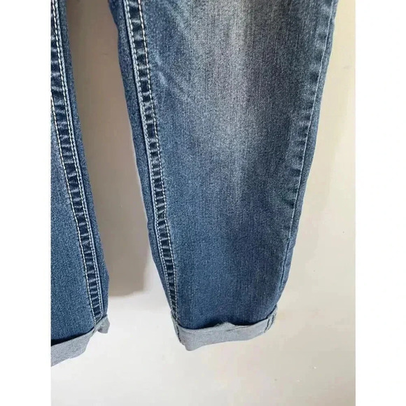 Women's WallFlower Jeans Size 1 Embroidered Back Pockets Bling American Flag EUC - Picture 6 of 13